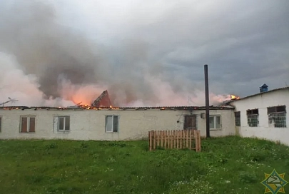 В Жлобинском районе из-за пожара на ферме чуть не пострадали 400 коров